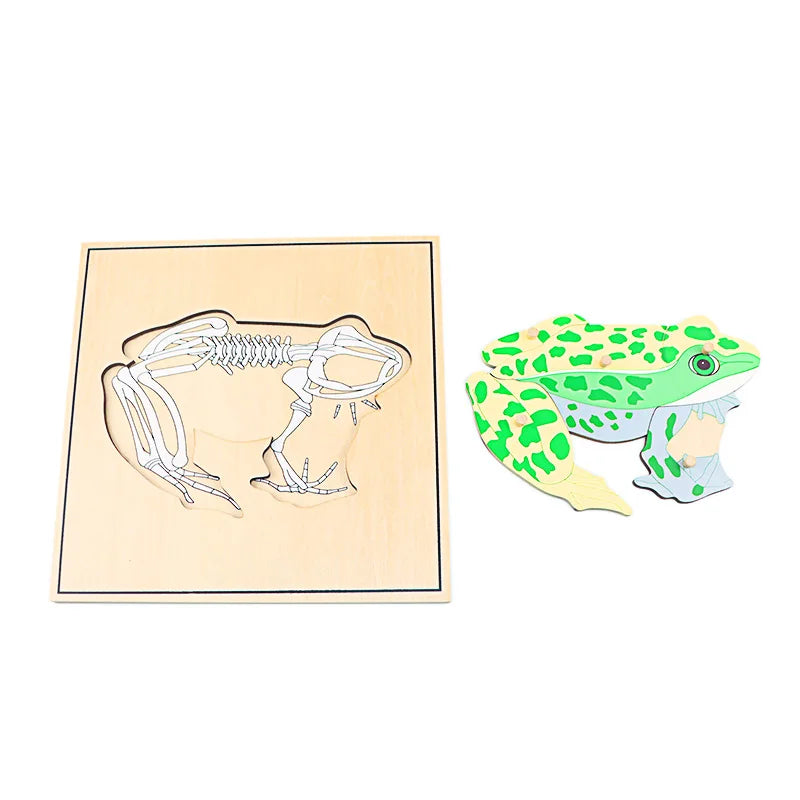Wooden Animal Puzzle – Montessori Educational Toy for Kids