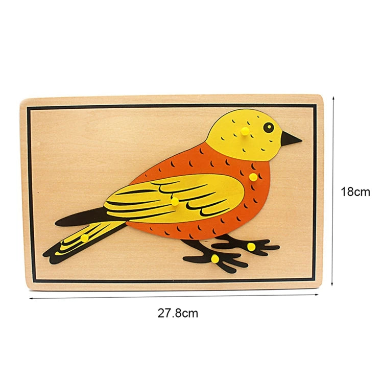 Wooden Animal Puzzle – Montessori Educational Toy for Kids
