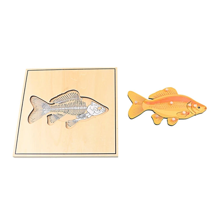 Wooden Animal Puzzle – Montessori Educational Toy for Kids