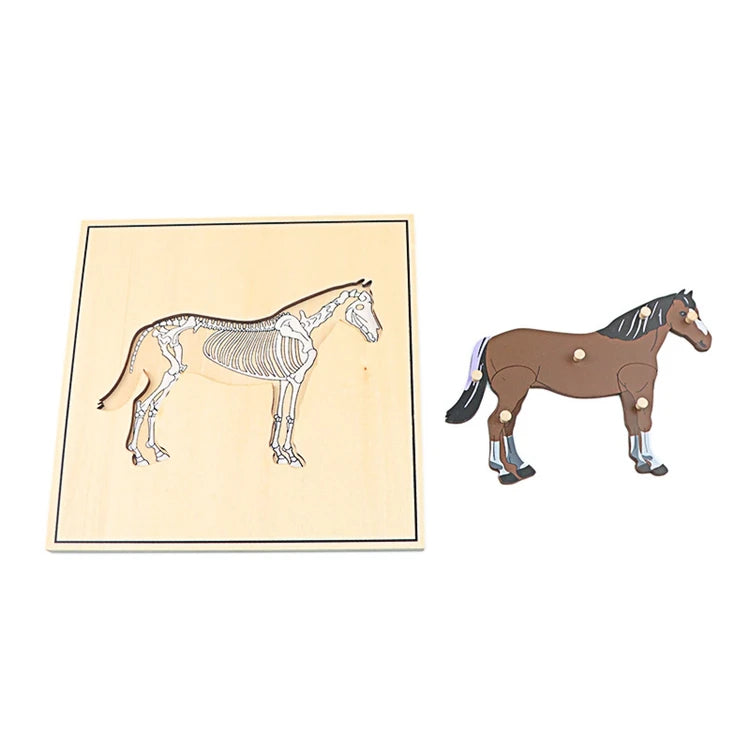 Wooden Animal Puzzle – Montessori Educational Toy for Kids