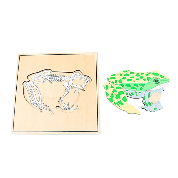 Wooden Animal Puzzle – Montessori Educational Toy for Kids