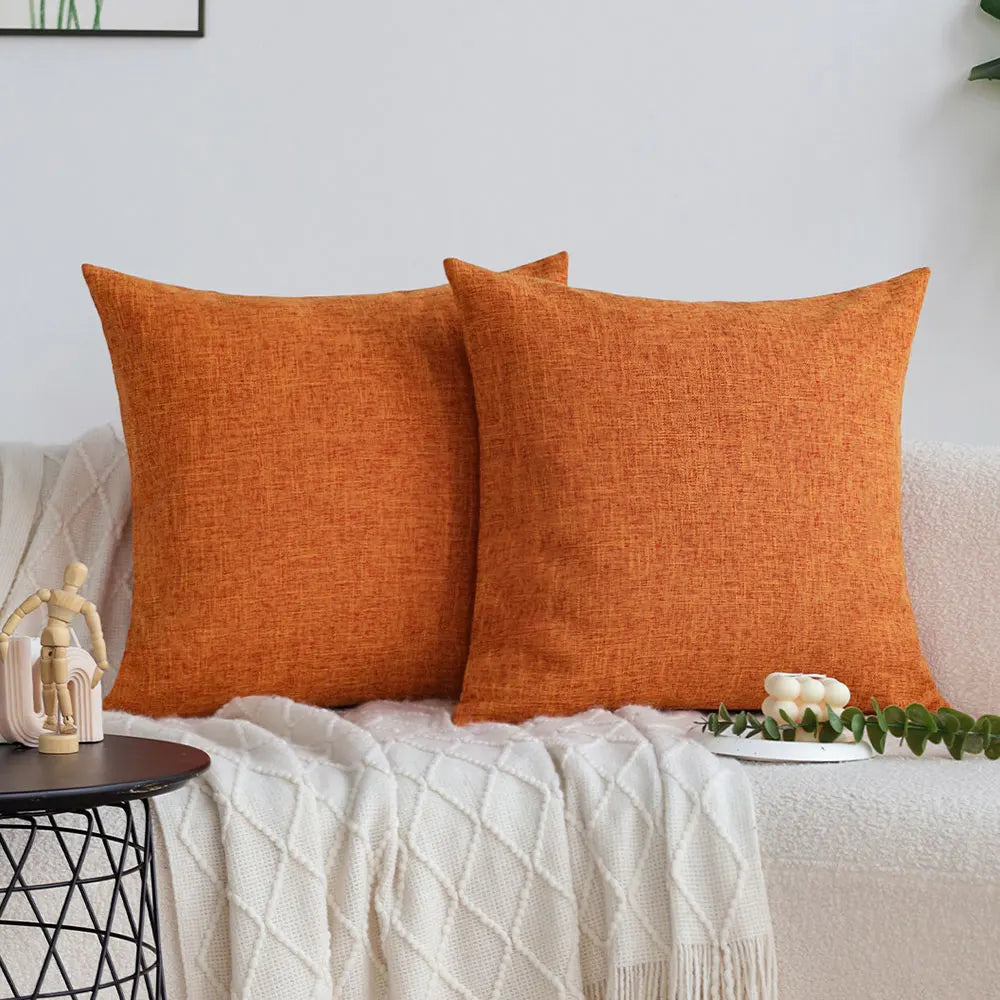 Orange Cushion Covers – Modern Decorative Sofa & Living Room Décor