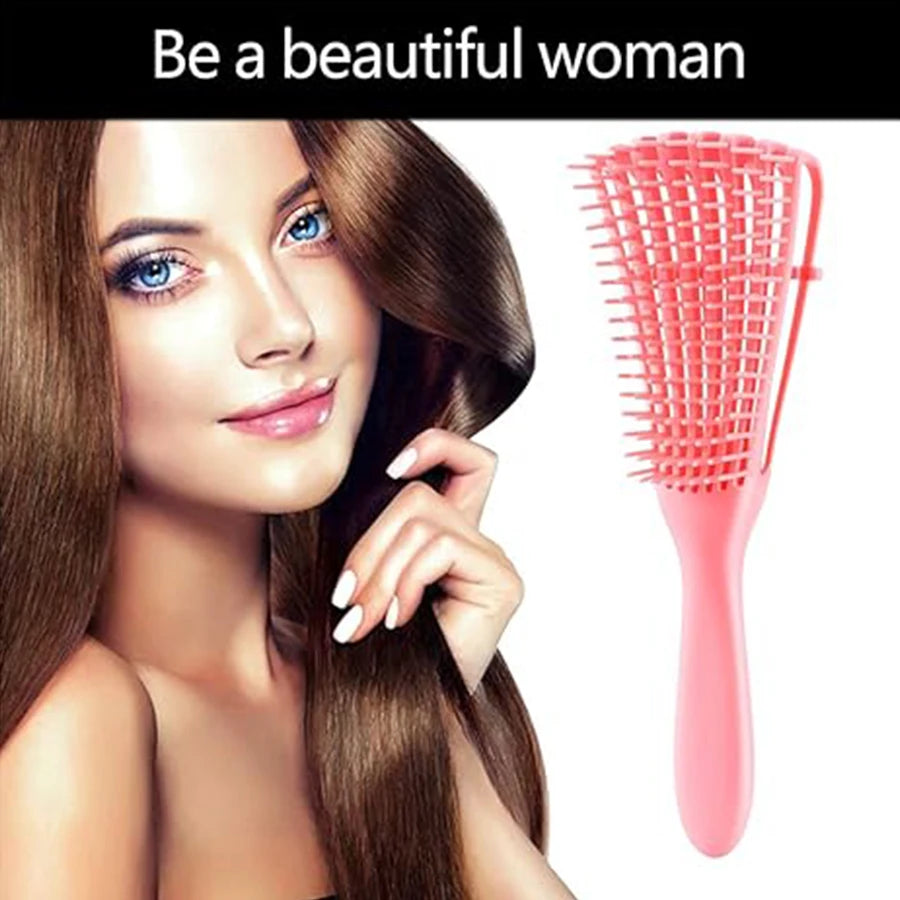 Detangling Hair Brush – Gentle Brush for Curly, Wavy and Textured Hair