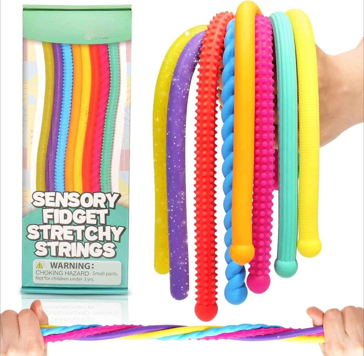 8-Piece Colourful Fidget Toy Set – Sensory Stress Relief Toys