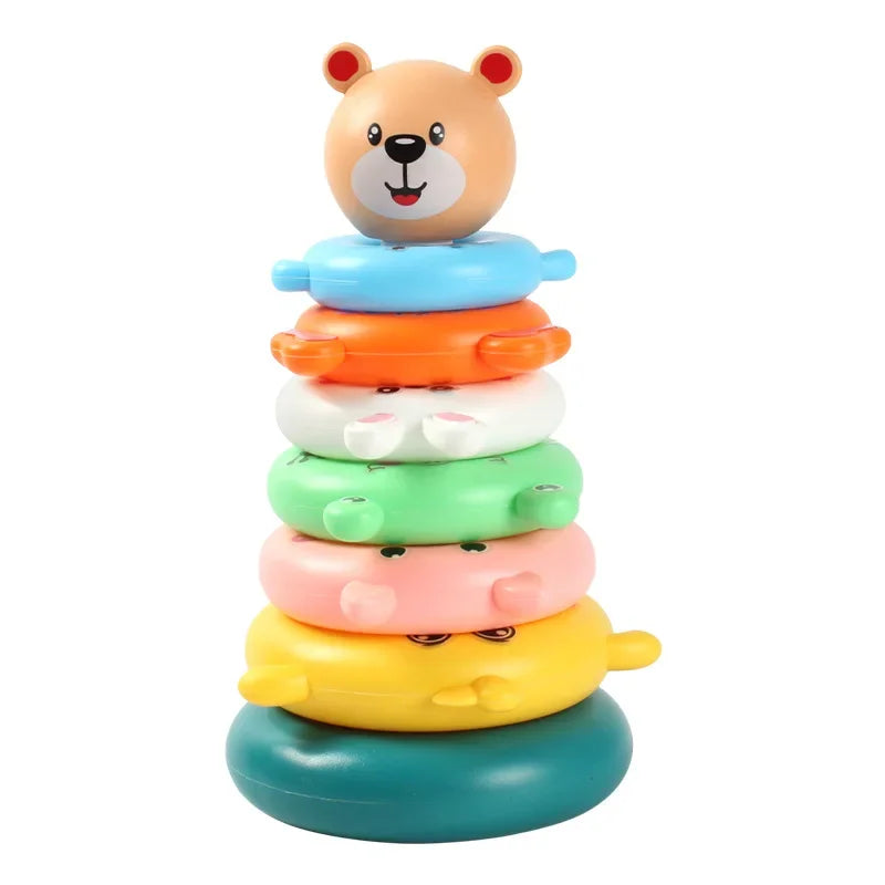 Baby Stacking Rings Toy – Colourful Montessori Learning Tower
