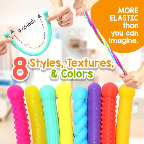 8-Piece Colourful Fidget Toy Set – Sensory Stress Relief Toys