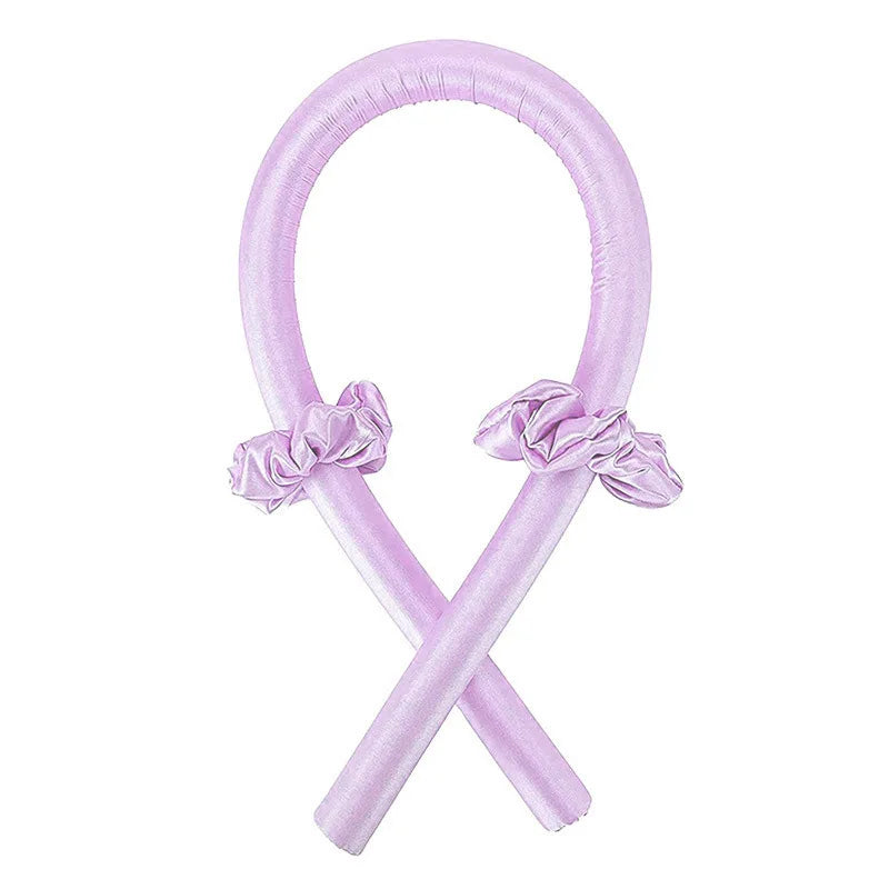 Heatless Satin Curling Set – No-Heat Hair Curler with Headband
