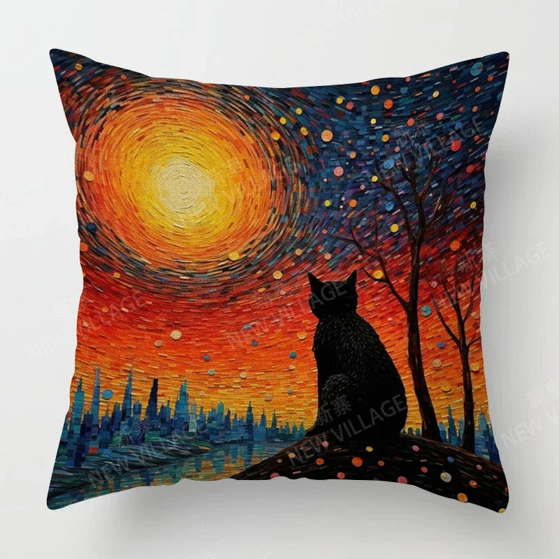 Colourful Abstract Decorative Cushion Covers – Modern Sofa & Living Room Décor
