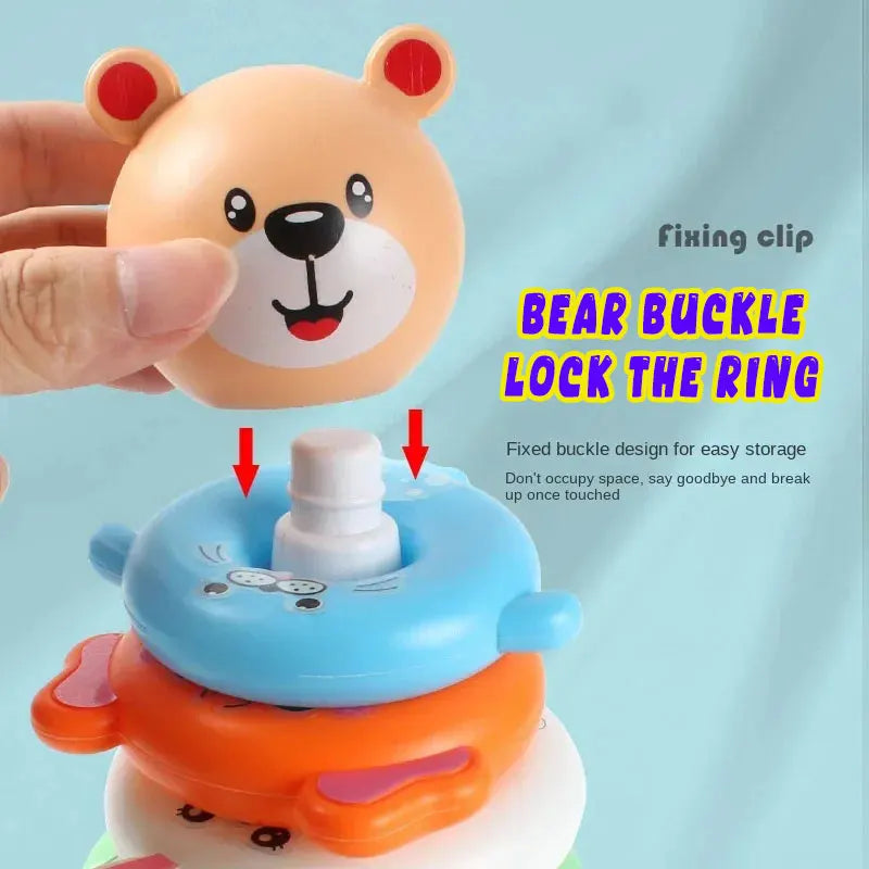 Baby Stacking Rings Toy – Colourful Montessori Learning Tower