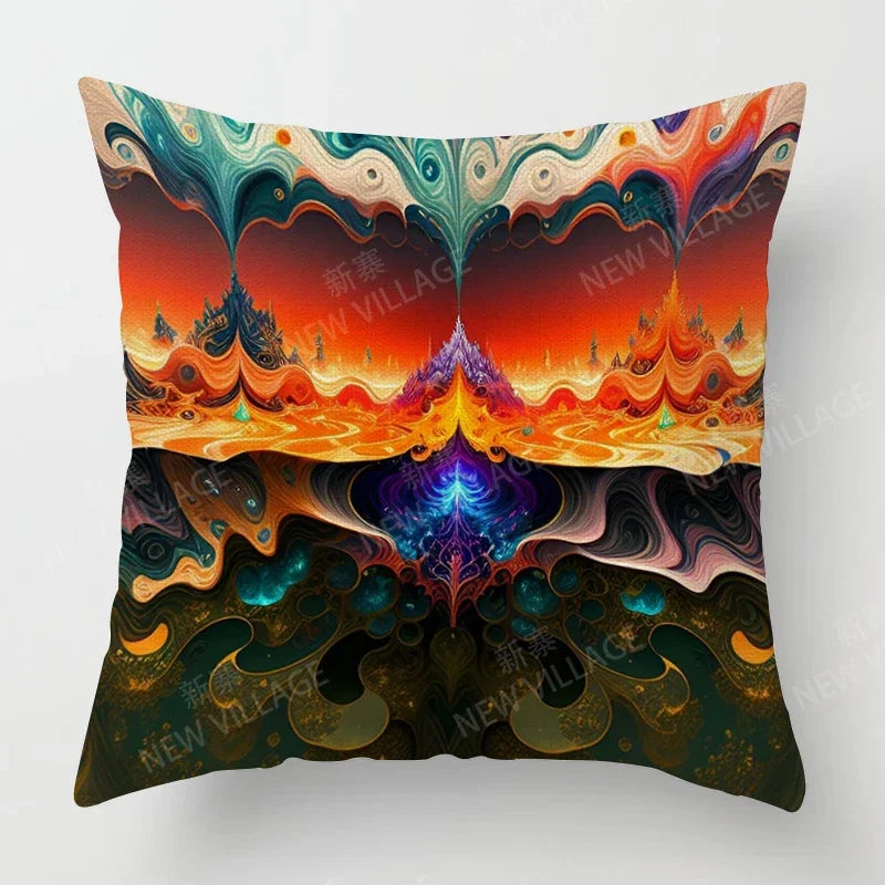 Colourful Abstract Decorative Cushion Covers – Modern Sofa & Living Room Décor