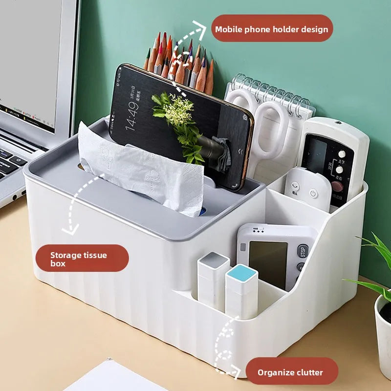 C&D Luxe 6-Section Desk Organiser – Multifunctional Storage Holder